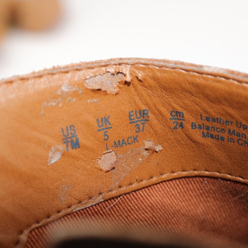 Franco Sarto Women's Mack Boot Size 7 Pointed Block Heel Brown Leather Comfy - Picture 11 of 12